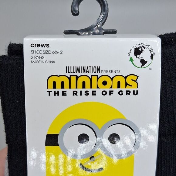 The minions movie crew socks I've git this 2 pair bundle - Picture 3 of 5